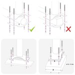 vidaXL Auvent latéral rétractable de patio 100 x 300 cm Blanc cassé
