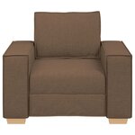 vidaXL Canapé Fauteuil Marron 60 cm Tissu