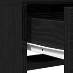 vidaXL Coiffeuse Chêne noir 50 x 41 x 140 cm Bois d'ingénierie