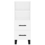 vidaXL Buffet blanc 34 5x34x90 cm bois d'ingénierie