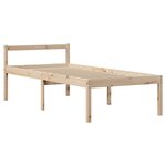 vidaXL Lit pour personne âgée et tête de lit 75x190 cm bois pin massif