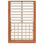 vidaXL Cadre de lit avec stockage Marron cire 120 x 200 cm Bois massif
