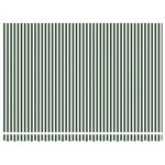 vidaXL Toile de rechange pour store banne Vert et blanc 450 × 300 cm