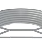 vidaXL Lit surélevé de jardin Acier enduit de poudre marron