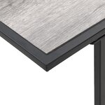 vidaXL Table de Jardin Grise 100x55x70 cm DPC et Acier