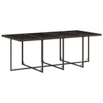 vidaXL Ensemble à manger de jardin avec coussins 13 Pièces marron rotin
