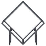 vidaXL Portant de bois chauffage anthracite 60x25x60 cm