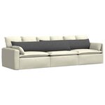 vidaXL Coussins de canapé 2 Pièces Gris foncé 200 x 40 cm