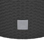 vidaXL Jardinière et intérieur amovible anthracite 15 /15 3 L rotin PP