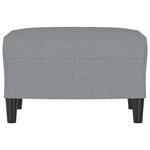 vidaXL Repose-pied Gris clair 60x50x41 cm Tissu