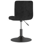 Vidaxl tabouret de bar pivotant noir velours