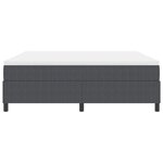 vidaXL Lit à ressorts avec matelas gris foncé  super king size  en velours côtelé