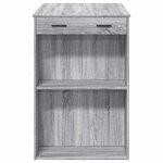 vidaXL Table de bar sonoma gris 102x70x103 5 cm bois d'ingénierie