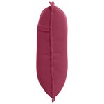 vidaXL Coussin de Dos Bordeaux 50 x 45 cm Tissu en velours côtelé