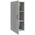 vidaXL Armoire suspendue Sonoma gris 35x34x90 cm Bois d'ingénierie