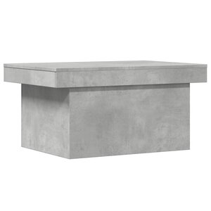 vidaXL Table basse gris béton 100x55x40 cm bois d'ingénierie