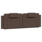 vidaXL Cadre de lit Viana sans matelas marron 160x200 cm similicuir
