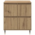 vidaXL Armoire de rangement 3 Pièces Chêne artisanal 60 x 35 x 70 cm