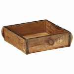 vidaXL Plateau Marron 29 x 31 x 10 cm Bois Recyclé Solide