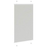 vidaXL Store plissé gris clair 80x150 cm largeur du tissu 79 4 cm