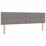 vidaXL Tête de lit LED avec bandes LED Taupe 180 cm tissu