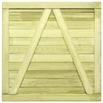 vidaXL Portail de jardin Bois de pin imprégné 100x100 cm