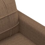 vidaXL Ensemble de canapés 4 Pièces avec coussins Marron Tissu