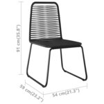 vidaXL Ensemble à manger de jardin 9Pièces PVC résine tressée noir marron