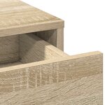 Ensemble de coiffeuse 3 pièces avec LED en chêne Sonoma en bois d'ingénierie