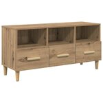 vidaXL Meuble TV Chêne artisan 102 x 36 x 50 cm Bois d'ingénierie