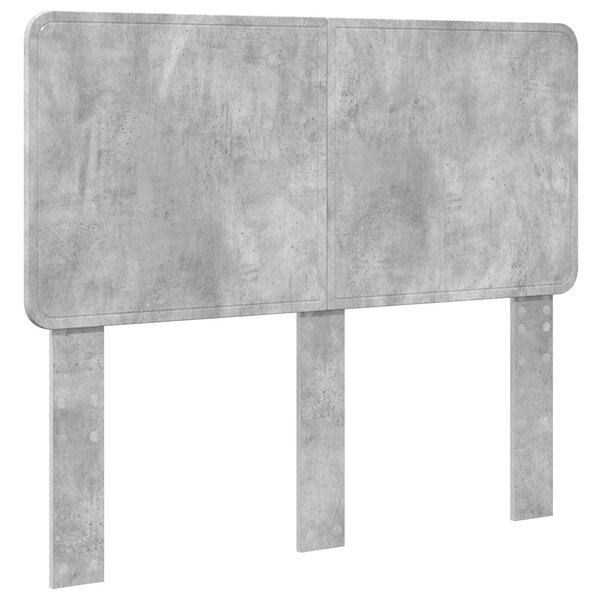 vidaXL Tête de lit Gris béton 135 cm Bois d'ingénierie