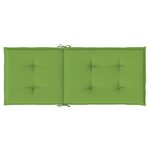 vidaXL Coussins de chaise à dossier haut lot de 2 vert mélangé tissu