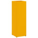 vidaXL Porte-parapluies Jaune moutarde Métal Standard Porte-parapluies