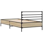 vidaXL Cadre de lit sans matelas chêne sonoma 75x190 cm