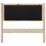 vidaXL Tête de lit capitonnée avec tête de lit Marron 90 cm Pin massif