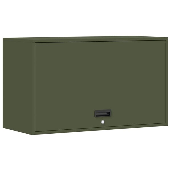 vidaXL Armoire murale pour garage Vert olive 90 x 40 x 53 cm