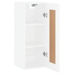 vidaXL Armoire murale blanc 34 5x34x90 cm bois d'ingénierie