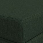 vidaXL Canapé-lit pliable 100 x 67 x 45 cm Vert foncé