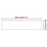 vidaXL Auvent vertical Blanc 60x360 cm Tissu oxford