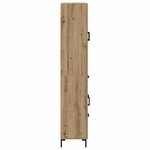 vidaXL Haut Armoire Montage mural Chêne artisanal 69 5 x 34 x 180 cm