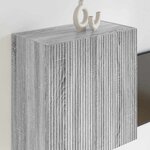 vidaXL Meuble TV mural Gris Sonoma 59 5 x 31 x 60 cm Bois d'ingénierie