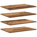 vidaXL Étagère à livres 4 Pièces Marron 60 x 40 x 1 5 cm