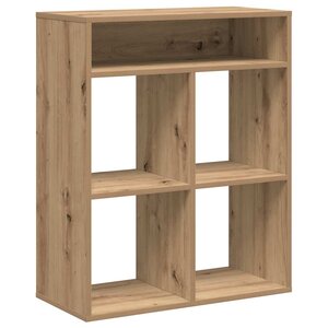 vidaXL Bibliothèque chêne artisanal 66x31x80 cm bois d'ingénierie