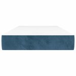 vidaXL Matelas à ressorts ensachés pour enfants fermeté moyenne bleu 80x160 cm velours