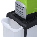 vidaXL Broyeur électrique de jardin avec sac de collecte 2800 W