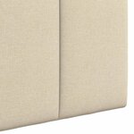 vidaXL Tête de lit suspendue Crème tissu