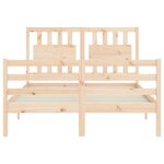 vidaXL Cadre de lit sans matelas 120x200 cm bois massif
