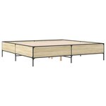 vidaXL Cadre de lit sans matelas chêne sonoma 200x200 cm