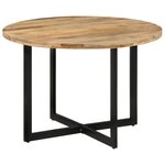 vidaXL Table à dîner 110x75 cm Bois de manguier massif