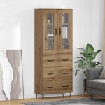 vidaXL Haut Armoire avec tiroir Chêne artisanal 69 5 x 34 x 180 cm